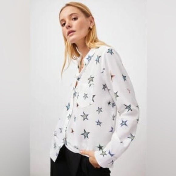 Rails Multicolor Star Print Button Down Shirt - Picture 3 of 11